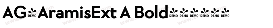 AG-AramisExt A Bold字体转换